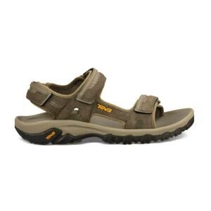 Teva Mens Hudson Outdoor Sandal SZ 12 Bungee Cord Leather Brown Athletic